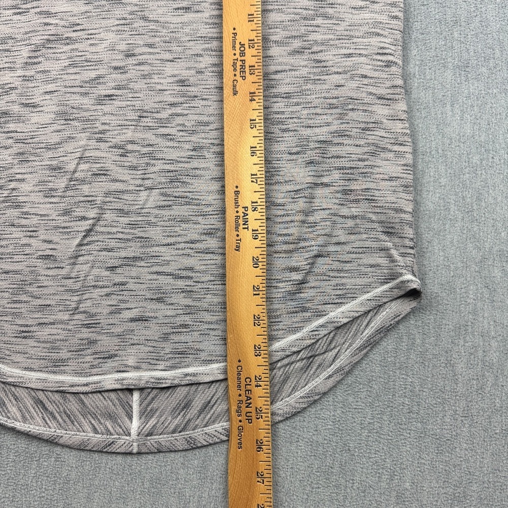 Lululemon Top Womens‎ 12 Gray Tiger Space Dye Meant To Move Tee Athletic Running - Picture 6 of 10